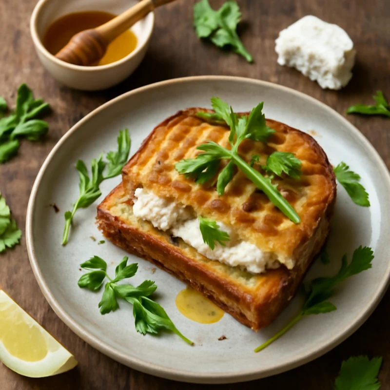 Tosti met Geitenkaas en Honing